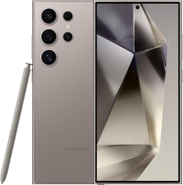 The Samsung Galaxy S24 Ultra is a flagship smartphone featuring a 6.8-inch Dynamic AMOLED display, advanced camera system with a 200MP primary sensor, powerful Snapdragon 8 Gen 3 processor, long-lasting battery life, and S-Pen stylus support. - Image 3